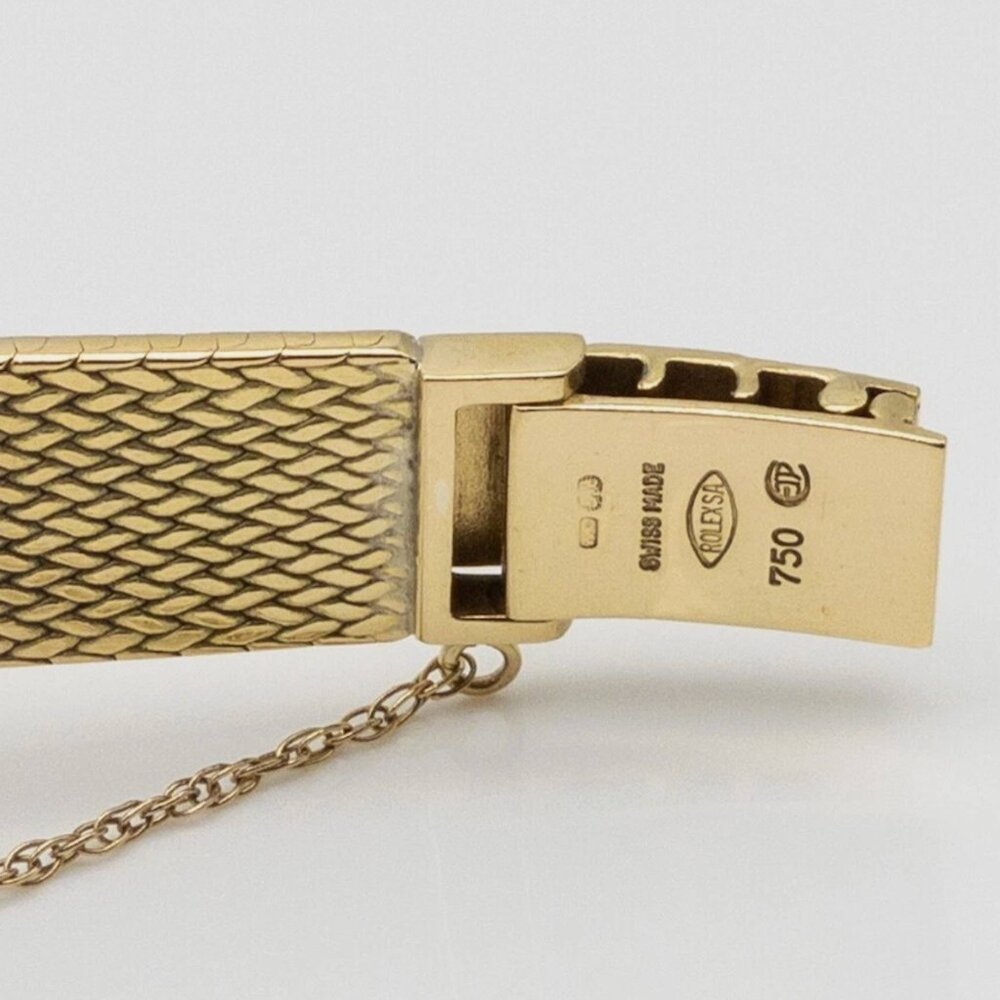 MUST SEE LADIES ROLEX Champagne 28mm Cellini 18k Gold Watch - Picture 5 of 5